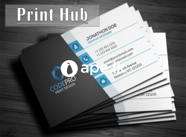 Visiting card printing