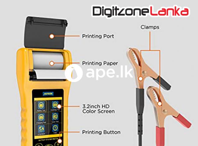 Battery tester with printer